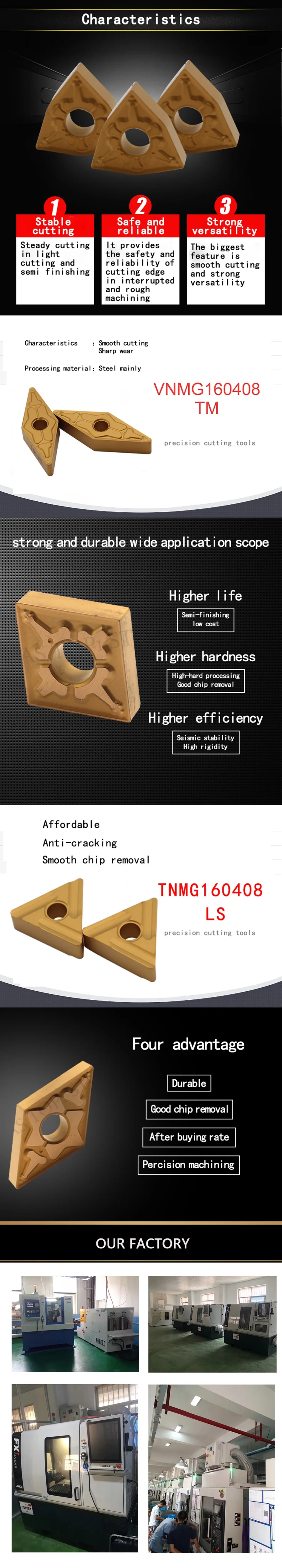 WNMG080408 TM/R S T9125 высококачественный карбидный внешний токарный инструмент WNMG 080408 токарный станок с ЧПУ