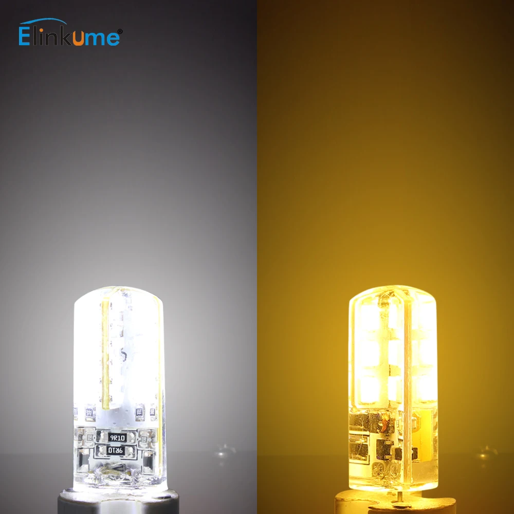 Elinkume G4 светодиодный светильник лампы 24 48 шт. чип SMD3014 2835 энергосберегающие 2 Вт 3