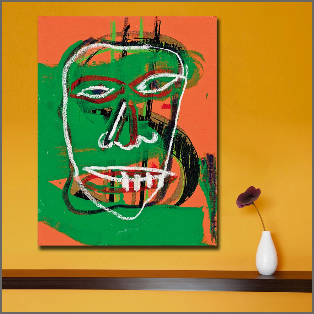 Модные граффити искусство Энди Warhol Жан Мишель сотрудничество настенные