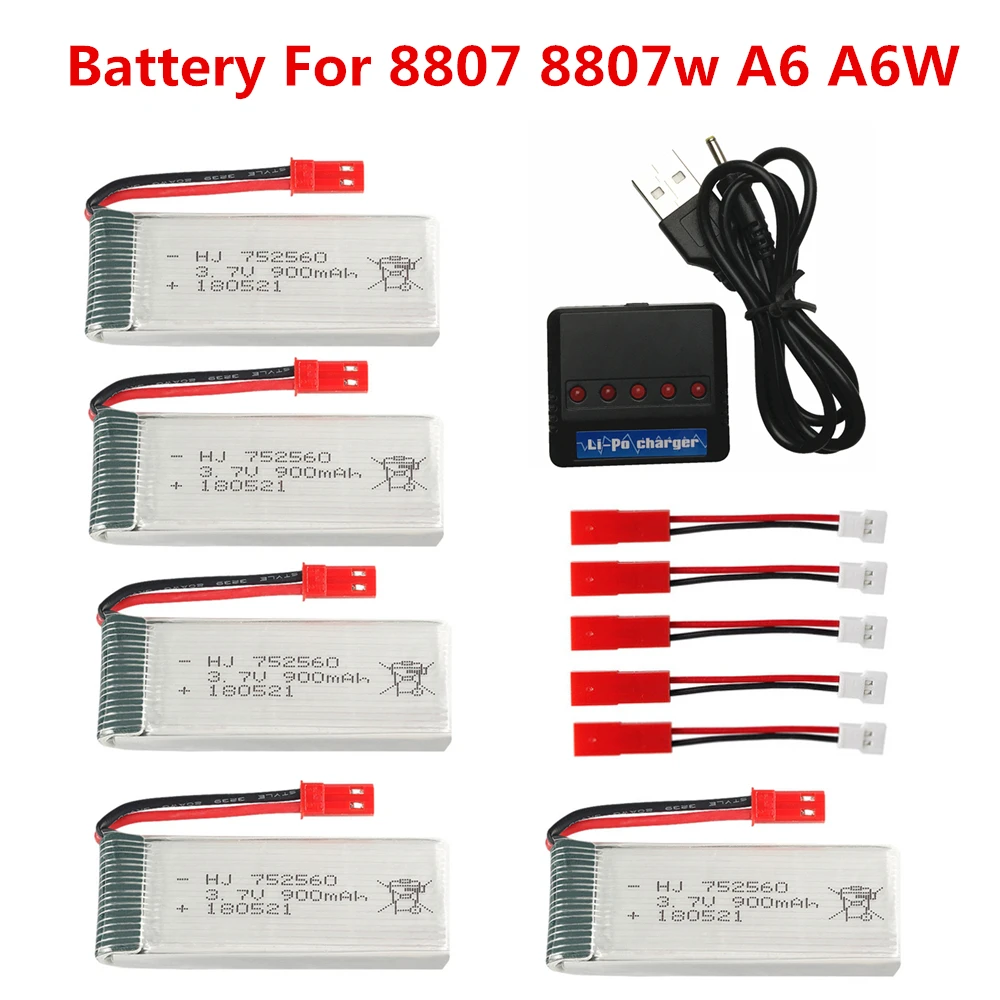 Литий-полимерный аккумулятор 3 7 в 900 мАч для X5 X5C X5SC X5SW 8807 Вт A6 A6W M68 запчасти