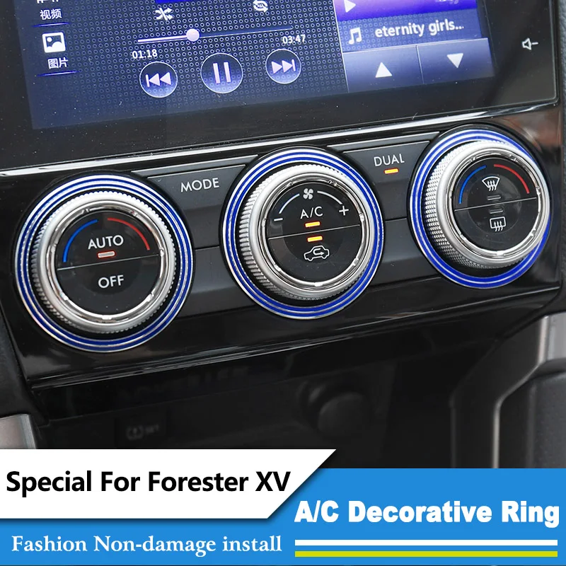 Специально для Subaru Forester XV 3 шт./лот алюминиевый сплав регулятор кондиционера