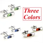 3 цвета, градиентная запонка, воздушный уровень, запонка, бесплатная доставка