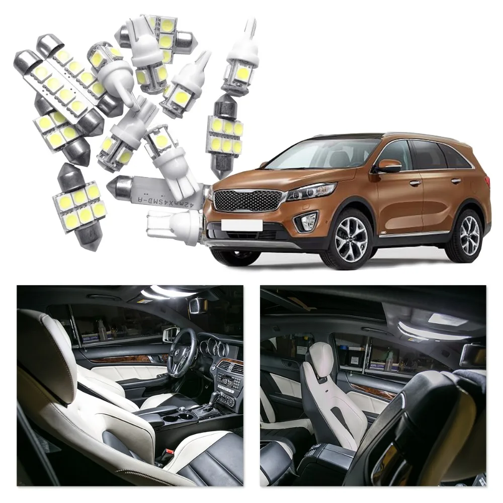 JGAUT для Kia Sorento 2011 2012 2013 Белый Красный Синий Автомобильный светодиодный светильник