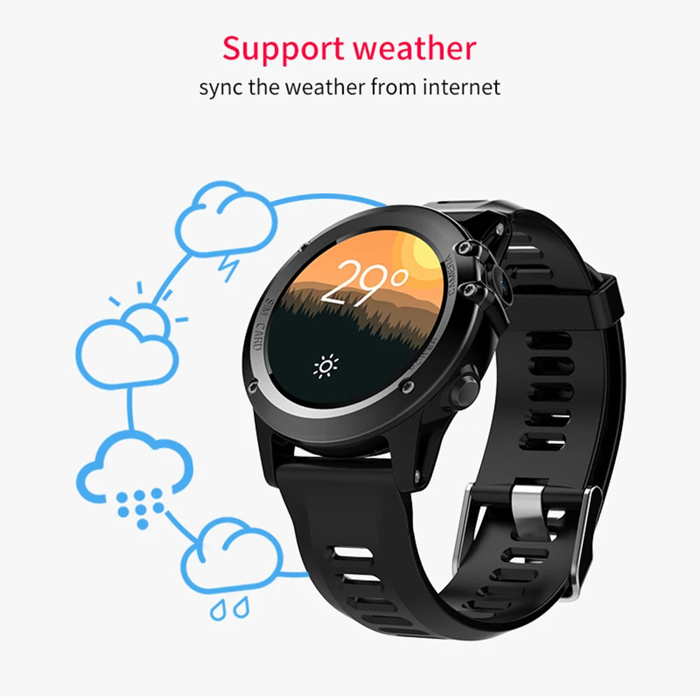 Смарт-часы H1 Android 4 водонепроницаемые 1 39 дюймов MTK6572 3G Wifi GPS SIM BT4.0 умные часы для