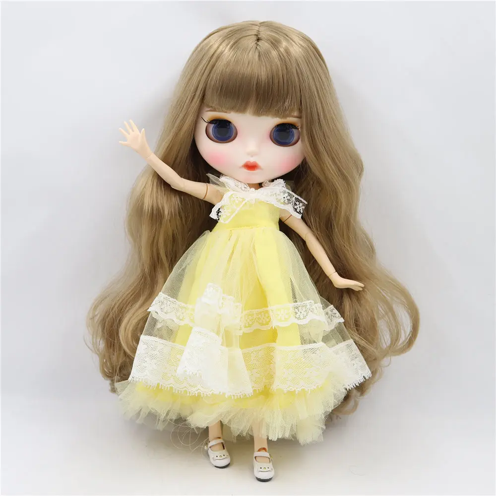 Ледяной DBS Blyth кукольные 1/6 BJD из белой кожи шарнирное тело кукла каштановые волосы