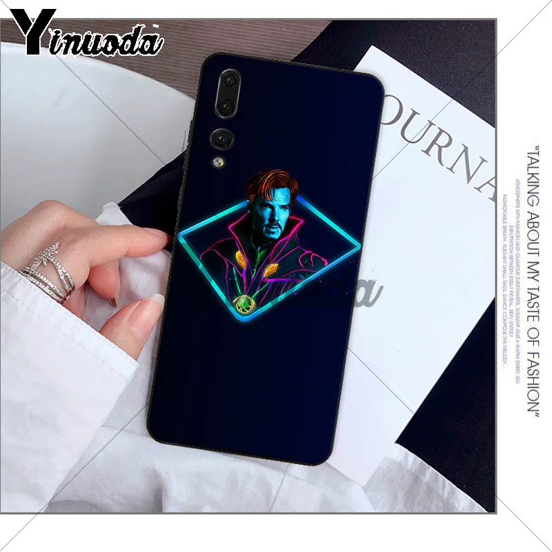 Yinuoda Marvel Doctor Strange мягкий черный чехол для телефона Huawei P10 plus 20 pro P20 lite mate9 10 honor view10 |