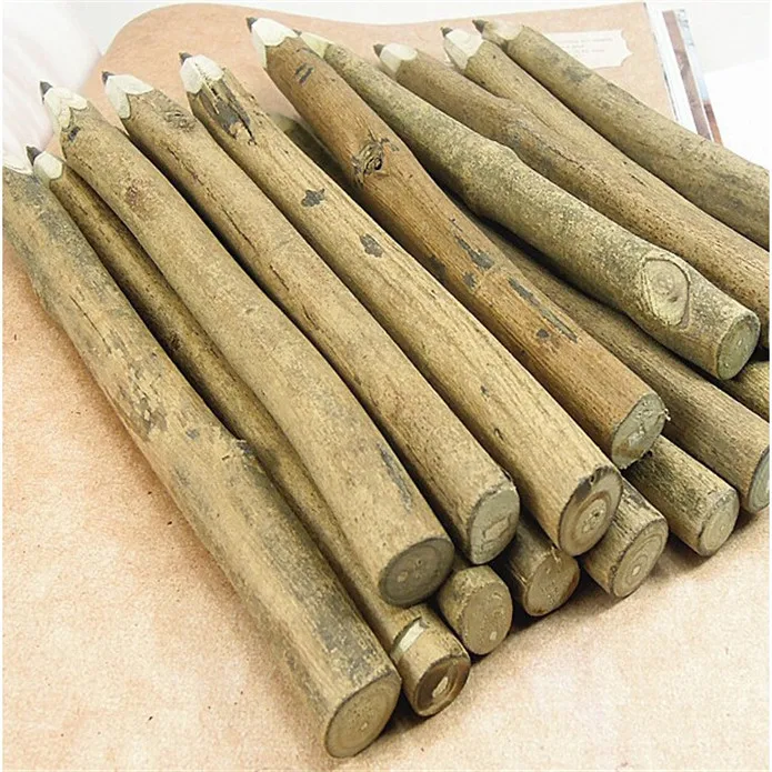 

2pcs/lot NEW Vintage handmade log wooden Environmental ball pen Lovely ballpoint pen students' fashion gift prize