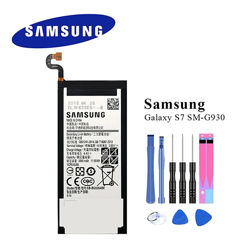 For Samsung S7 Новинка, аккумулятор для Samsung Galaxy S6/S6 Edge/S7/S7 Edge/S8 G920 G920F G925 G930 G935 G950 EB-BG920ABE с инструментами - Цвет: For Samsung S7