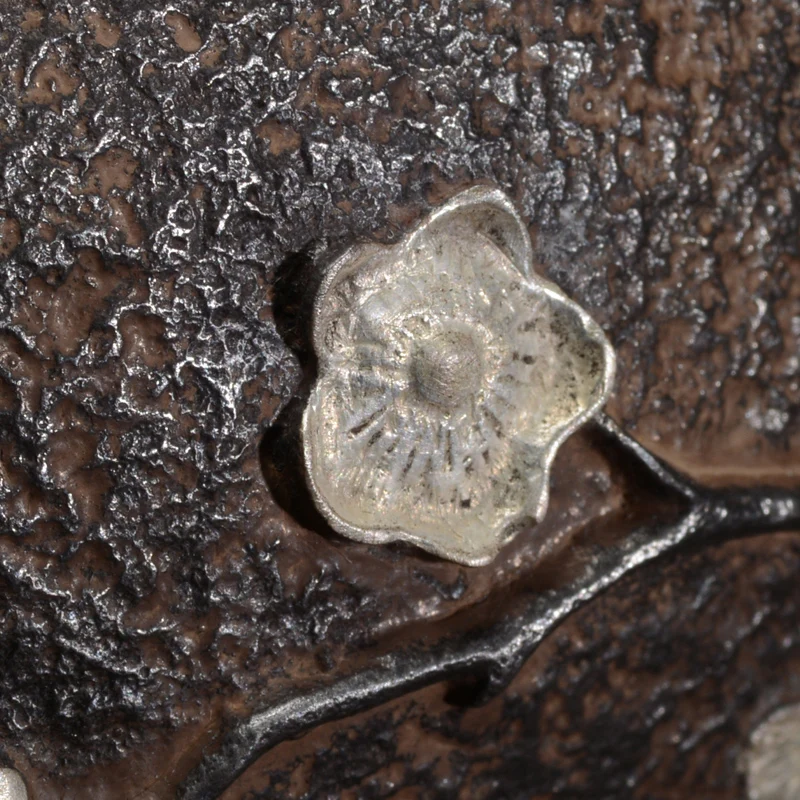 Ретро Изысканный чугун Чай горшок набор японский цветочный узор 1300 мл ручной