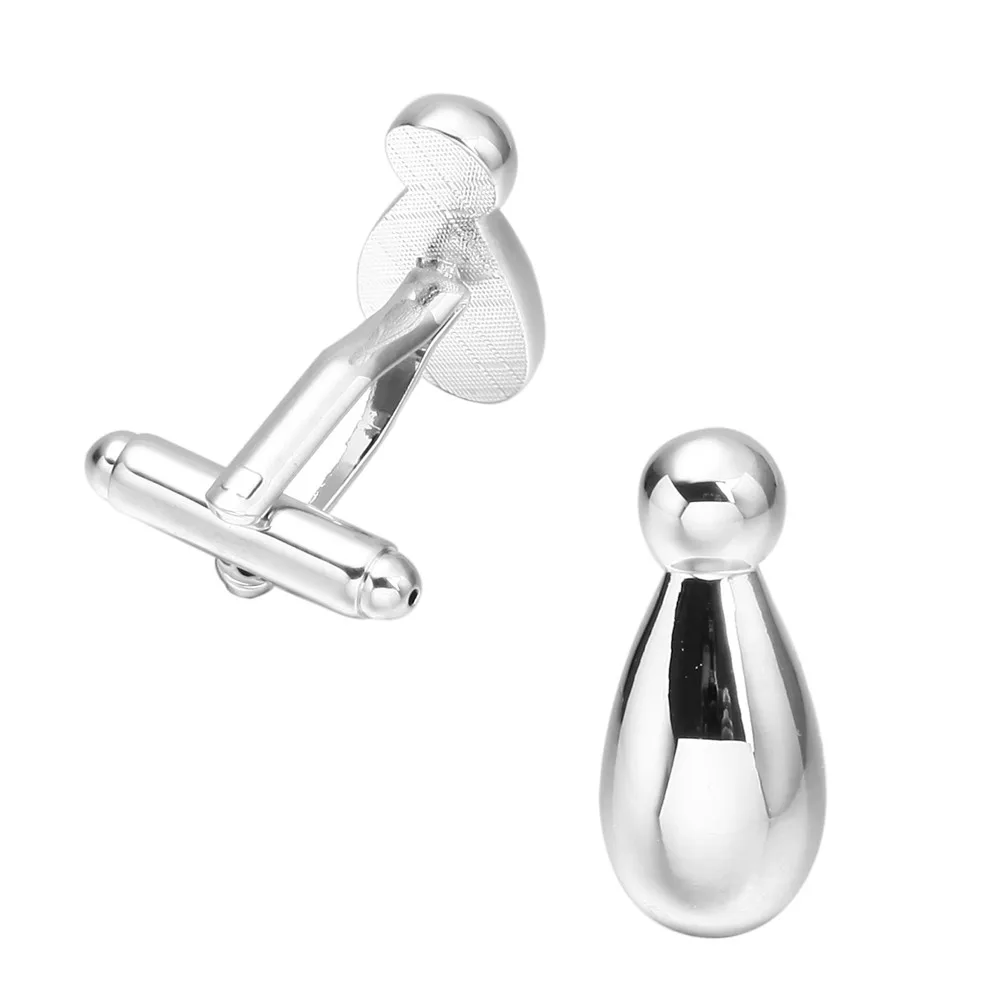 Витрина запонки трендовые для мужчин медный материал серебряный цвет