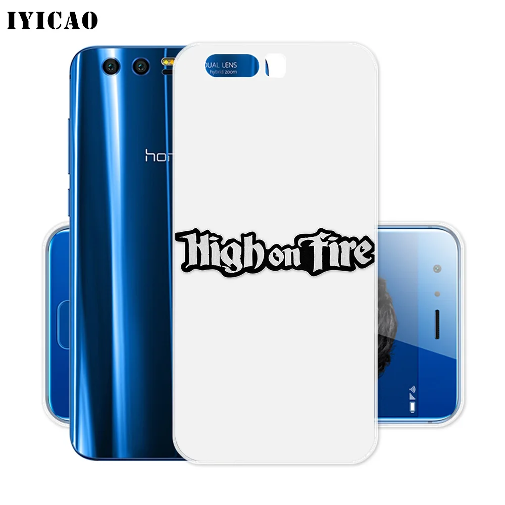 Мягкий силиконовый чехол IYICAO High on Fire для Huawei Y9 Y7 Y6 Prime 2018 Honor 8C 8X 8 9 10 Lite 7X 7C 6A 7A Pro |