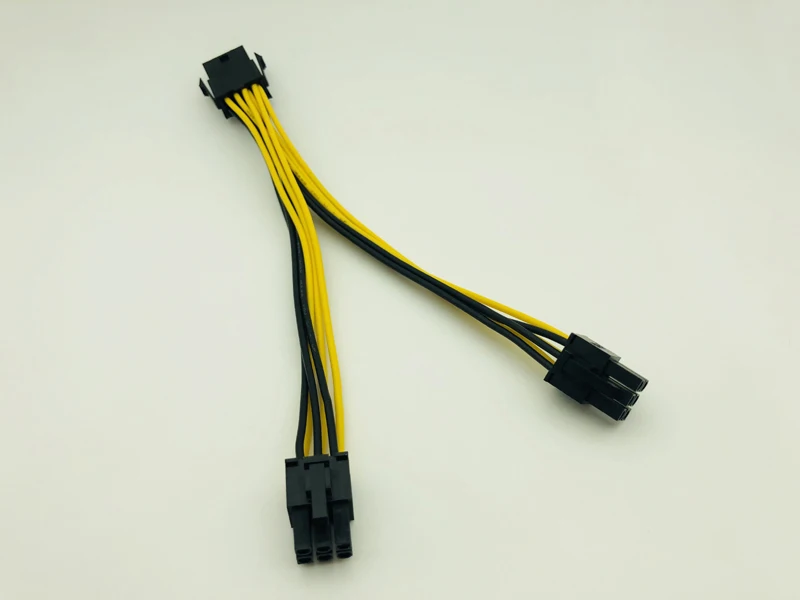 PCI E PCIe 8Pin к двойному 6Pin мощность графическая карта ЦП кабель питания сплиттер 20 см