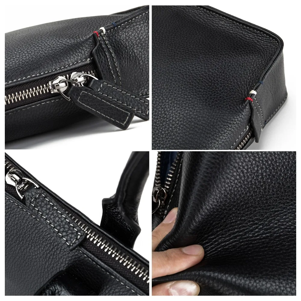 BISON джинсовые портфели из натуральной кожи 14 &quotСумка для ноутбука мужская