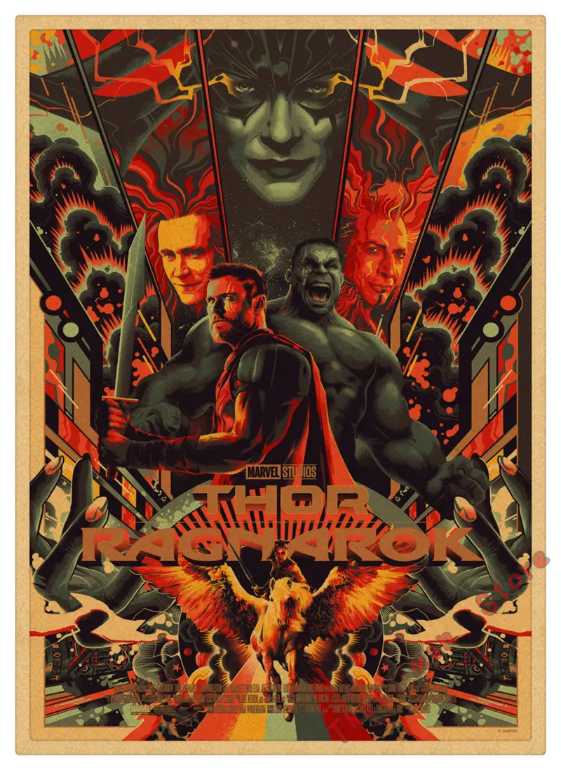 Фильм Marvel/Мстители/стражи галактики/фильм плакат декоративной живописи БАР стикер стены крафт бумага Плакат 42*30 см