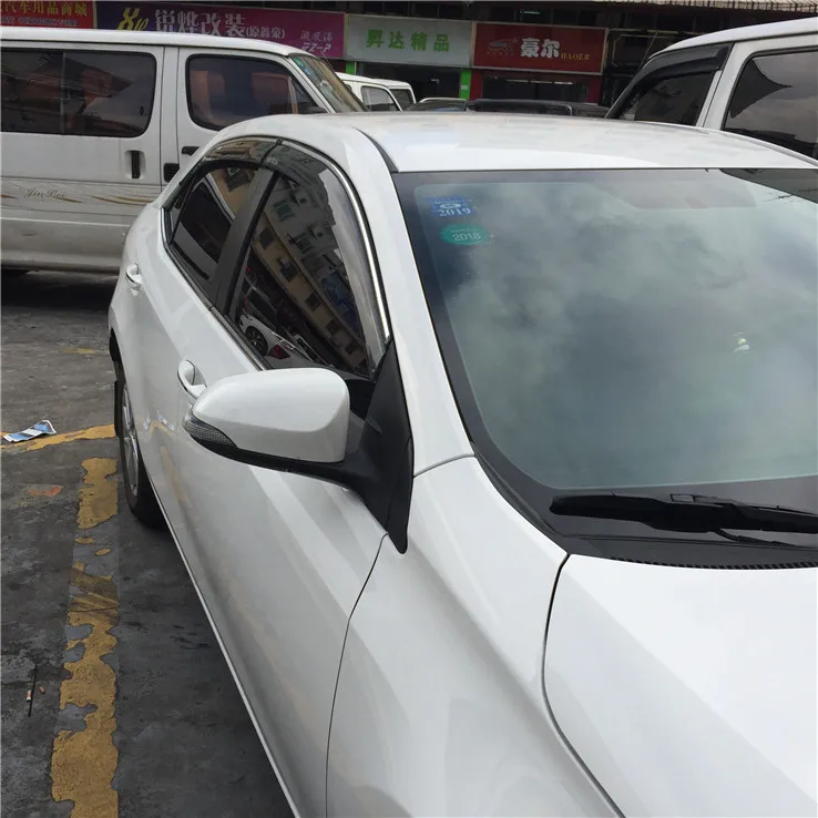 Для Corolla Пластик оконный козырек Vent Оттенки Защита от солнца Дождь Отражатель гвардии для Защитные чехлы для сидений, сшитые специально для Toyota Corolla авто аксессуары 4 шт./компл