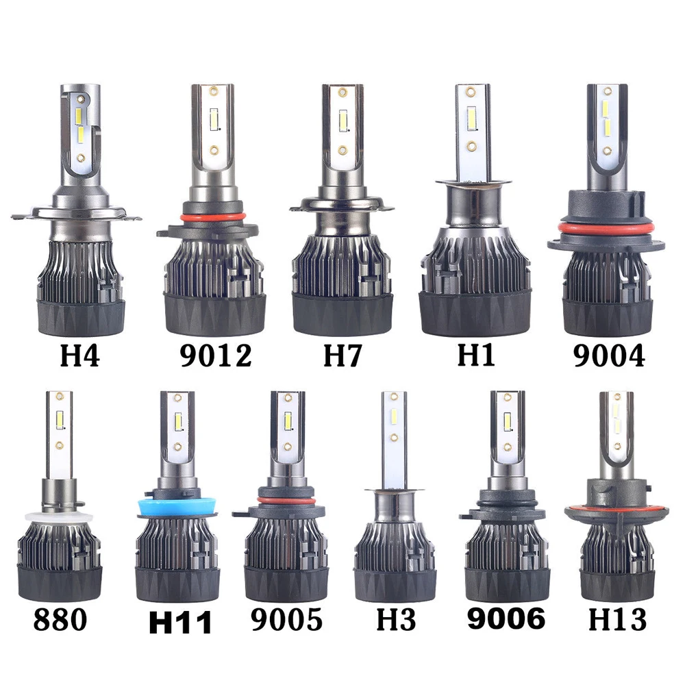 Автомобильные светодиодные фары Castaleca K8 H7 LED H4 H1 H11 H8 HB4 H3 HB3 72 Вт 6000 лм K автостайлинг