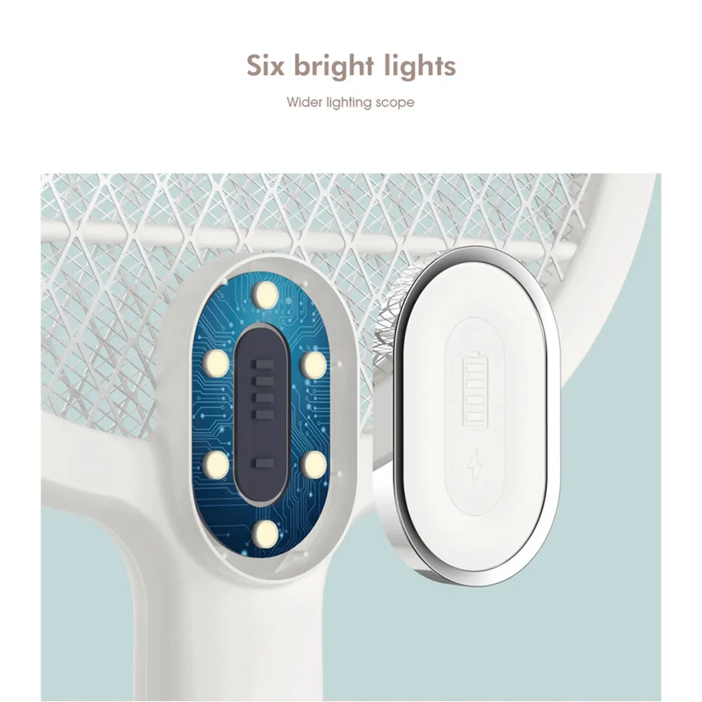 Новинка Mijia 3 Life Mosquito Swatter Killer электрическая портативная ракетка насекомые мухи