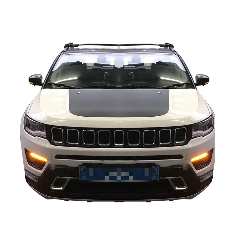 HLXG автоматический дневной ходовой светильник для Jeep Compass с желтым сигналом