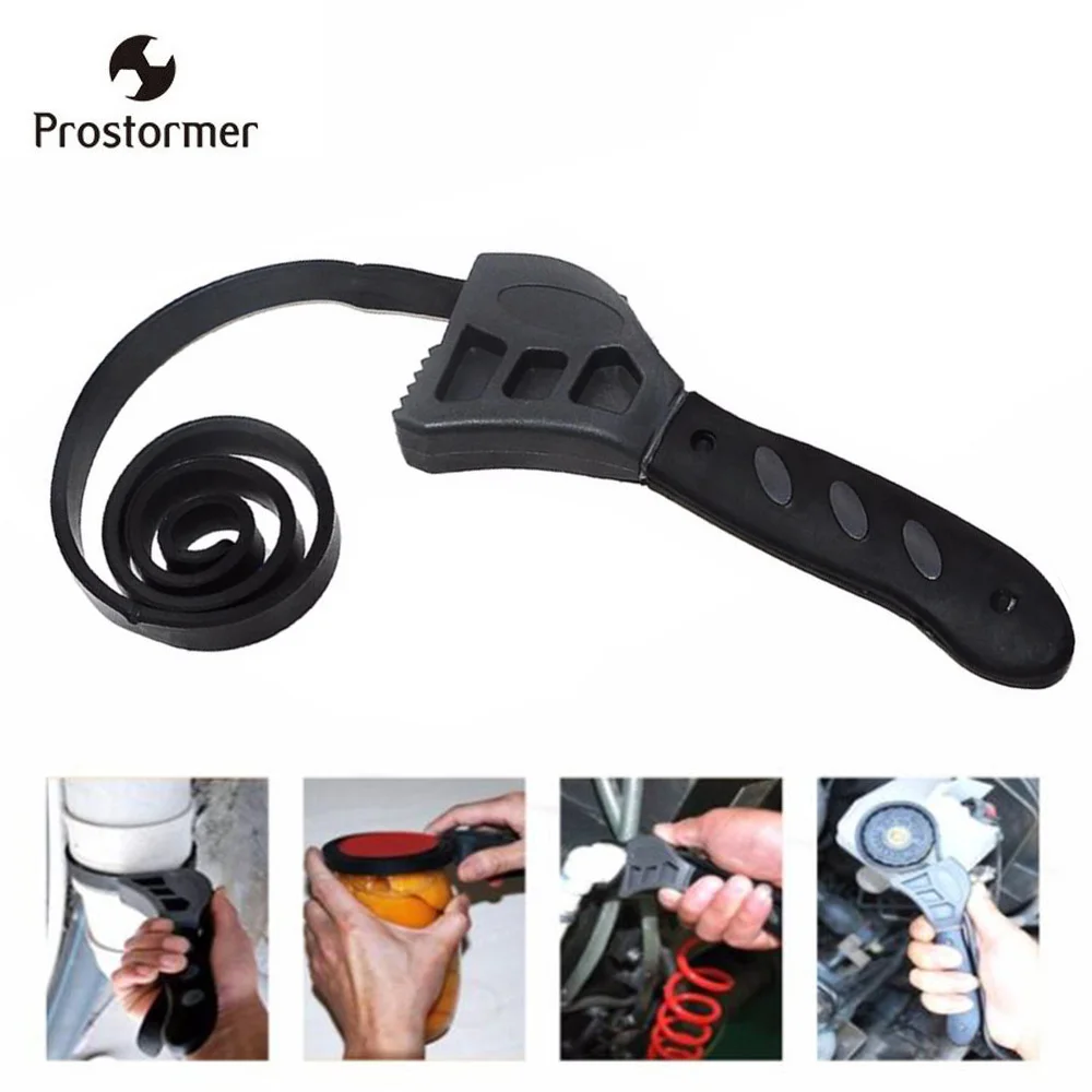 Prostormer резиновый гаечный ключ мм 500 ремень мульти функция черный регулируемый для