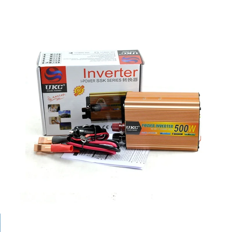 Инвертор 12 В постоянного тока в переменный ток 220 автомобильный преобразователь