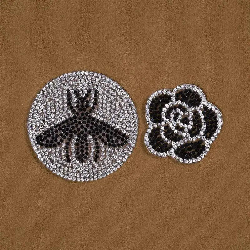 

10 шт. модные стразы цветок пчела алмазное горячее сверление патчи для одежды Diy Домашний текстиль сумки нашивки для одежды
