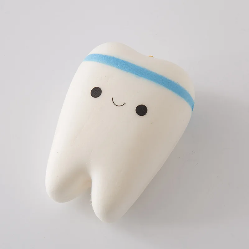 Squishy Моделирование зуба подвески ПУ Медленное восстановление зубная паста набор