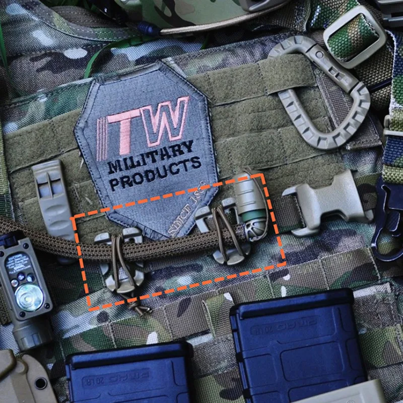 Карабин для рюкзака EDC Gear 2 шт./лот ITW Webdom Web Dominator Molle инструмент повседневного