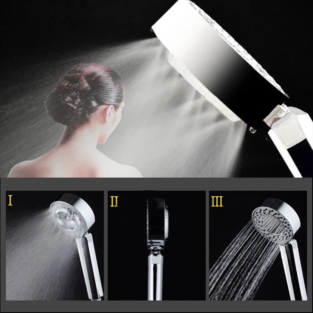 Двойная боковая душевая головка высокого давления с функцией экономии воды 3 Функции Регулируемая ручная душевая головка Pommeau De Douche Haute Pression