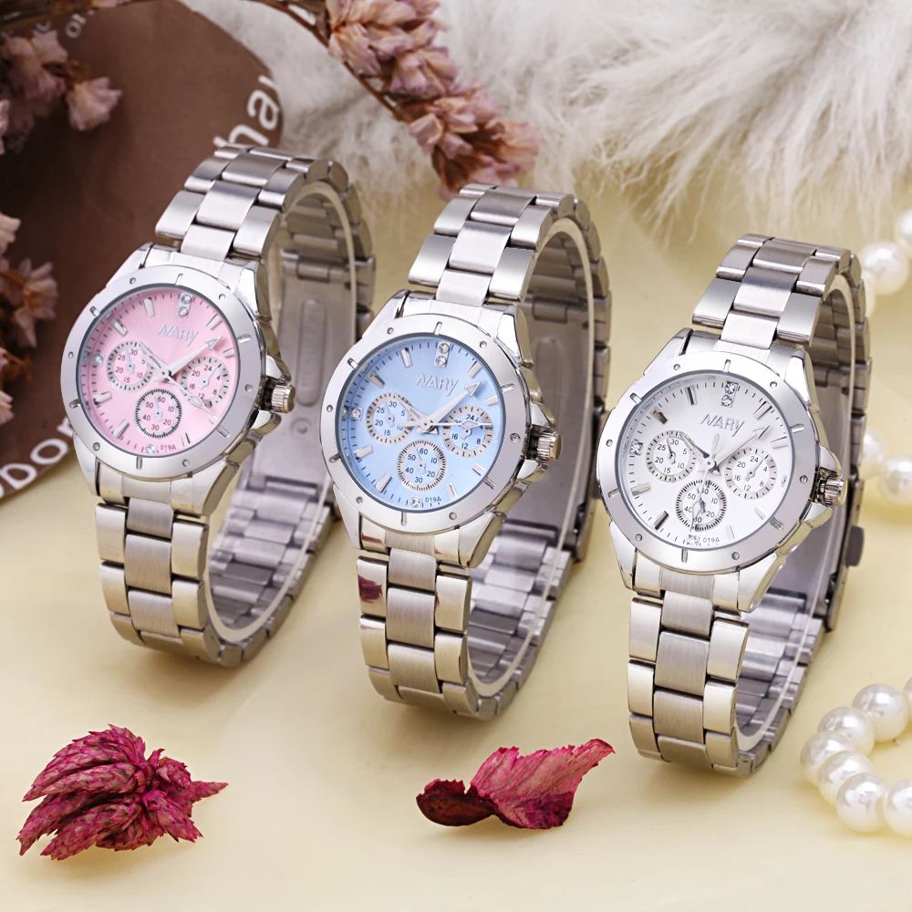 NARY часы для женщин модные роскошные часы Reloj Mujer нержавеющая сталь качество алмаз женские кварцевые часы для женщин Стразы Часы