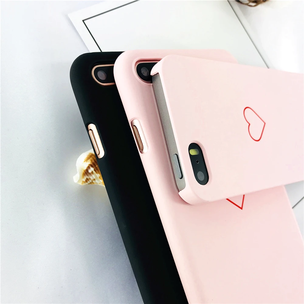 Чехлы для Iphone 7 Японии Южная Корея личность небольшой любовь сердце чехол