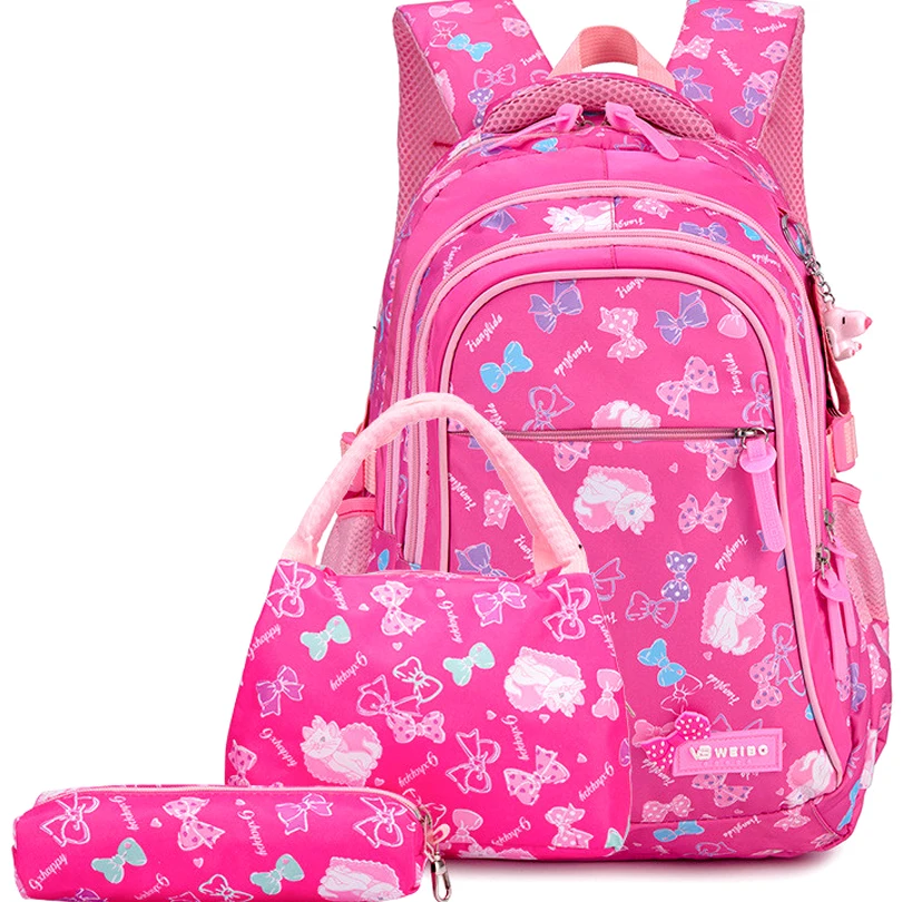 beautiful school bags for girls kids primary school waterproof kids backpack set cute korean book bag pink schoolbag