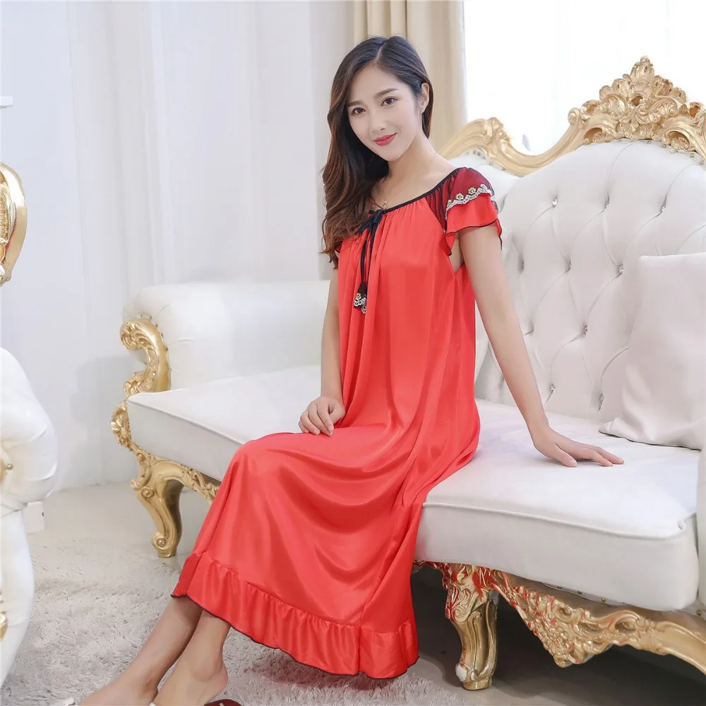 Хит продаж женские ночные рубашки одежда для сна ночная рубашка длинная
