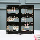 NewTop продажа, черные пластиковые серьги для хранения дверей, хороший дизайн ювелирных изделий, подвесной держатель, акриловая подставка для ювелирных изделий, серьги