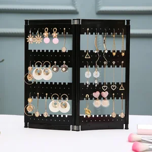 NewTop продажа, черные пластиковые серьги для хранения дверей, хороший дизайн ювелирных изделий, подвесной держатель, акриловая подставка для ювелирных изделий, серьги