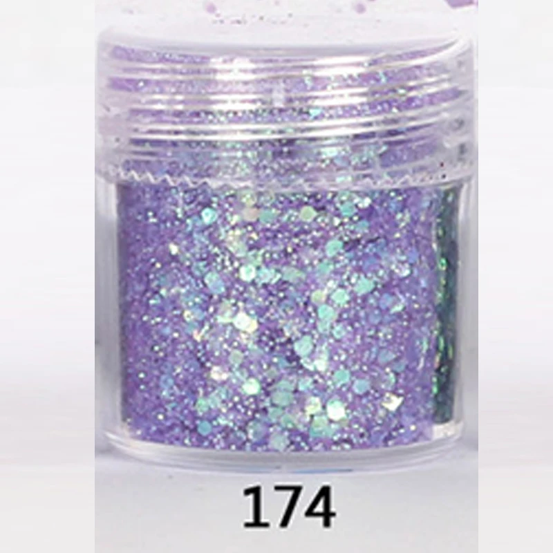 Советы для дизайна ногтей перемешанный блеск Сияющие Блестки УФ гель Блестящий