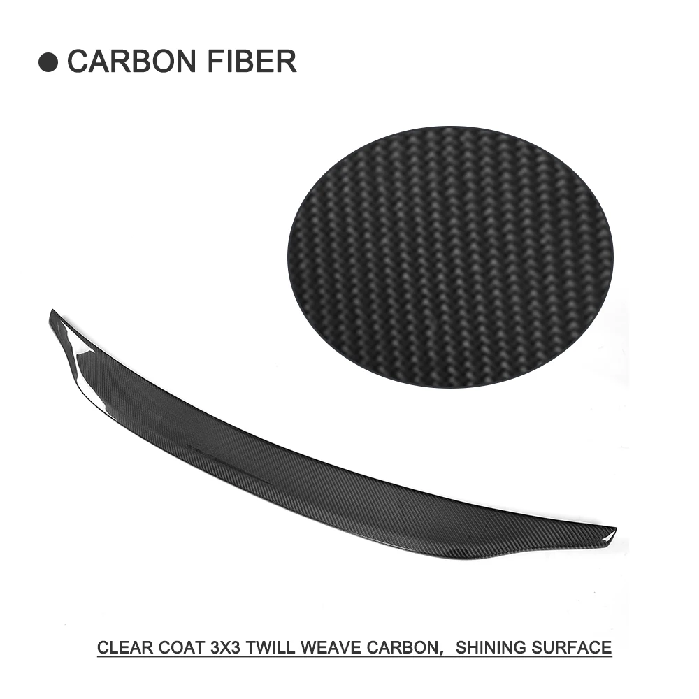 Carbon Fiber Rear Trunk Boot Lip Wing Spoiler For Audi A4 B8 B9 Sedan 4-Door 2009-2018 | Автомобили и мотоциклы
