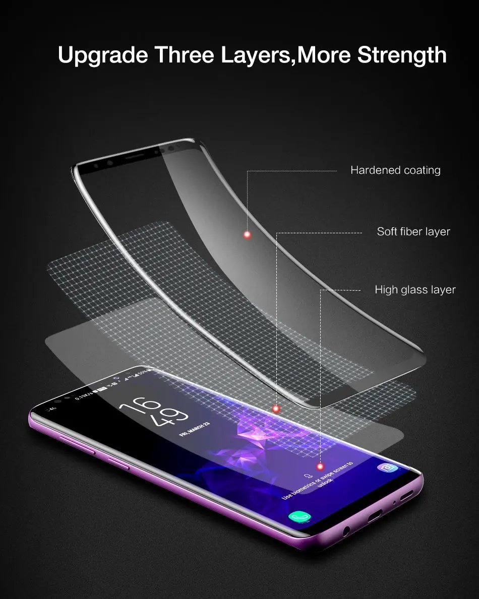 FLOVEME Защита экрана для samsung S10 Plus S10e S9 S8 Plus полное покрытие мягкая защитная пленка для samsung Galaxy S9 S8 Note 9 8