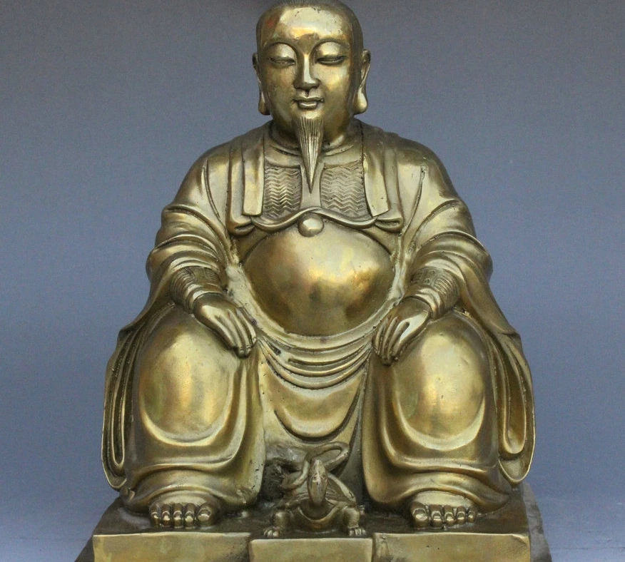 

25cm China Bronze Taoism Xuan Wu Da Di Rycunhua God Great emperor Ancestor Statue