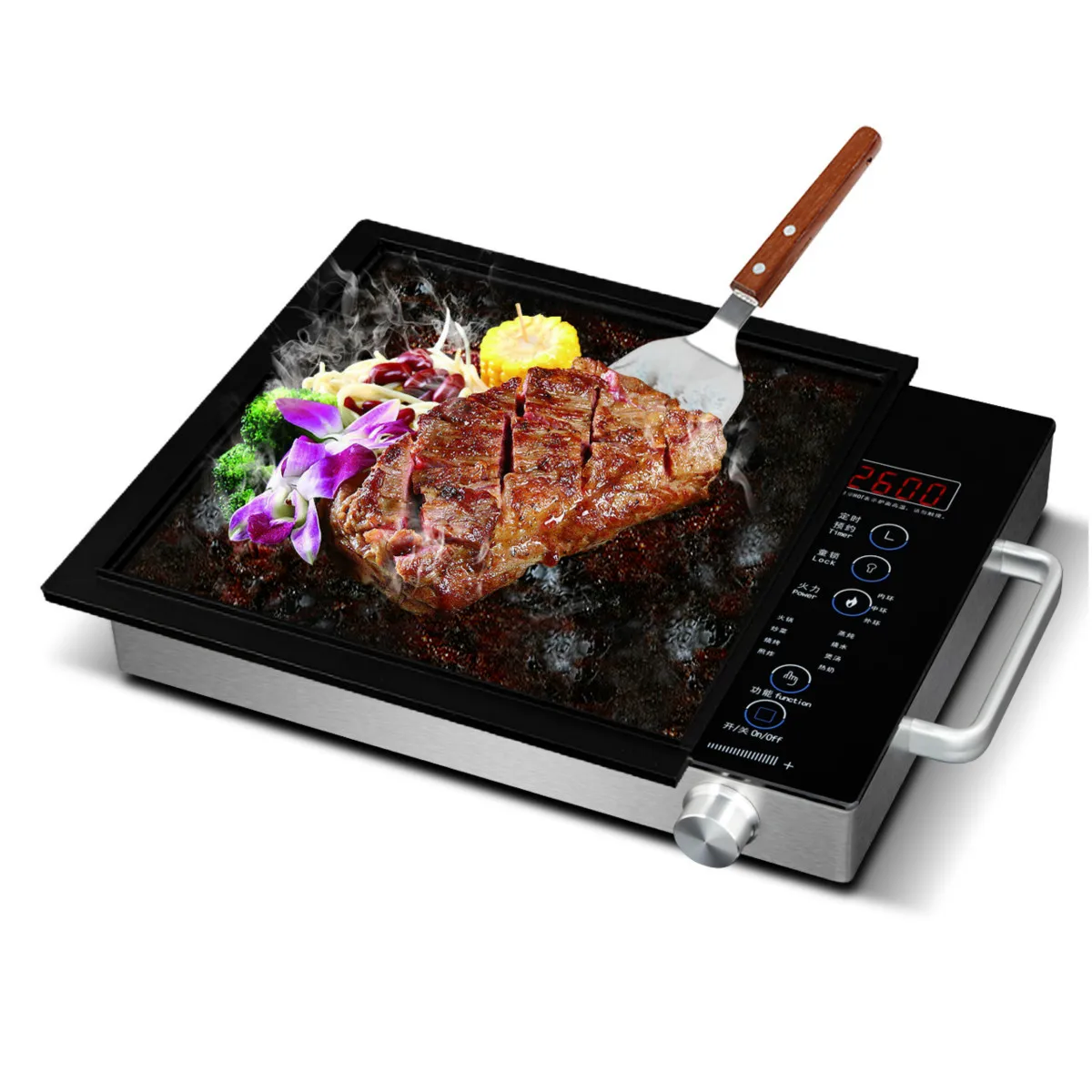 2600W induction cooker Kitchen electric ceramic stove High Power Household Anti-electromagnetic Convection oven