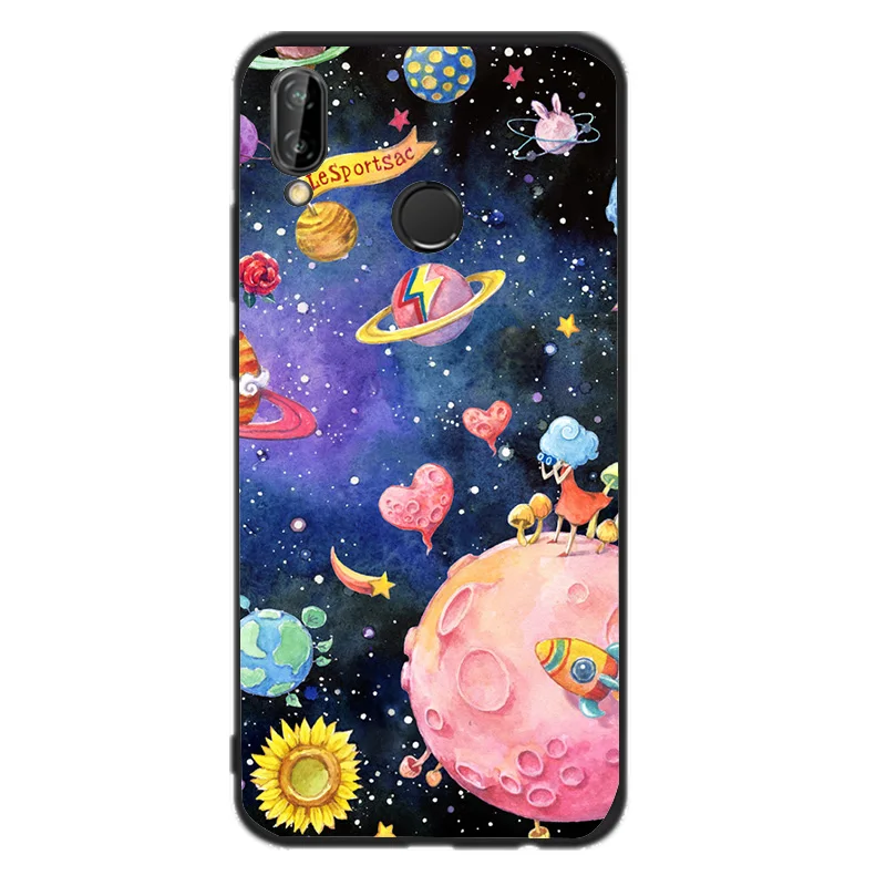 Soft TPU Silicone Case For huawei Mate 10 lite Colorful Fashion Starry Universe Fundas Phone |