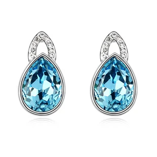 Винтажная Женская Серьги пусеты со стразами высокое качество 4 цвета 2017|crystal stud