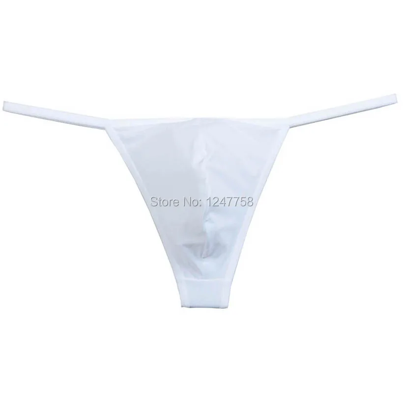 Сексуальные мужские супер тонкие 4-сторонние тянущиеся стринги нижнее белье с