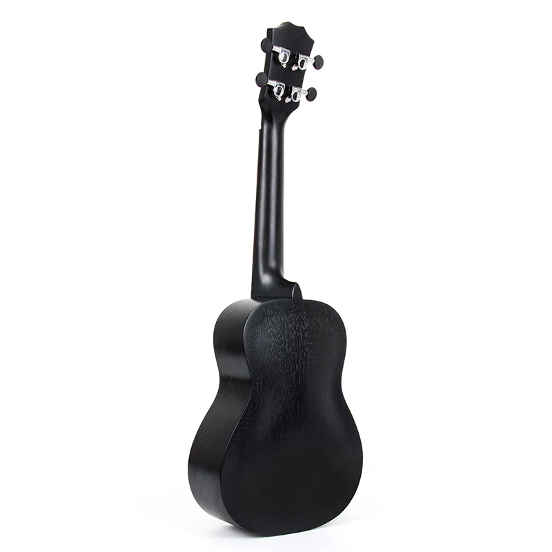 Kmise концертная Гавайская гитара Ukelele Uke 23 дюймов 4 струны Гавайская Акустическая гитара из Сапеле черный оттенок сатин