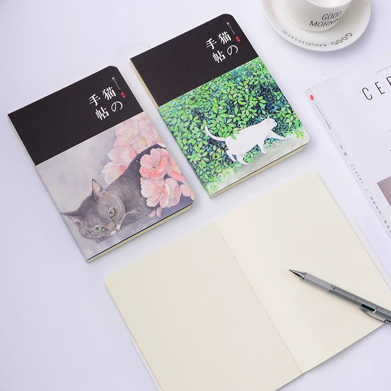 Блокнот скетчбук для рисования креативный мультяшный Кот записная книжка