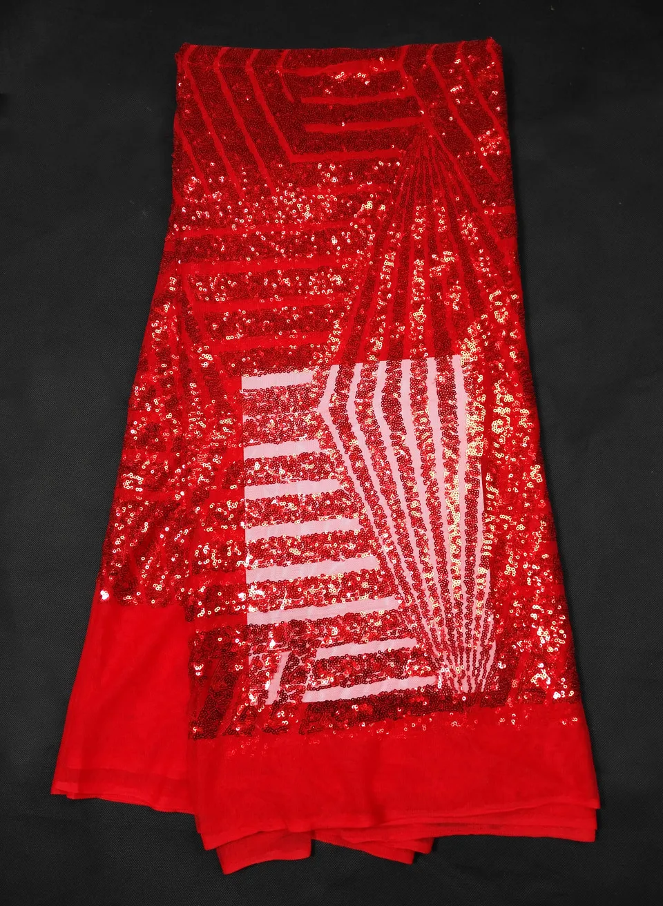 

Hot French Nigerian sequins net lace,African tulle mesh lace fabric high quality for party wedding dress 5yards/lot ALC-JL908