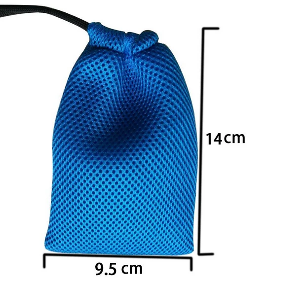 100pcs 9.5*14cm drawstring bags mesh net jewelry bags custom gift bag pouches for gift headwear phone jewelry packaging