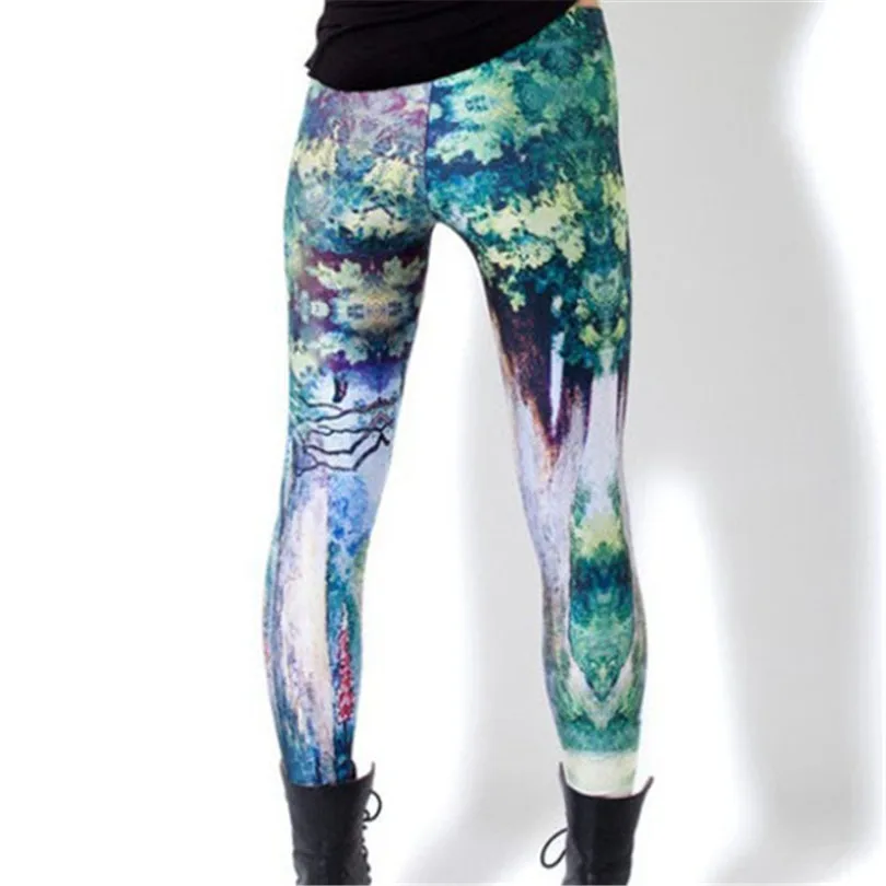 VIIANLES Women Leggings Digital Print Pants Fitness Legging Woman Leggins Workout Trousers Push Up Leggin | Женская одежда