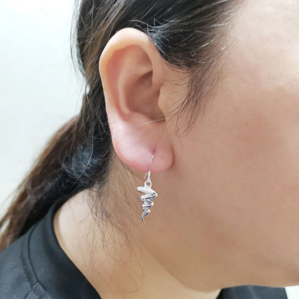 Серьги из стерлингового серебра 925 пробы креативный кулон в виде змеи серьги для