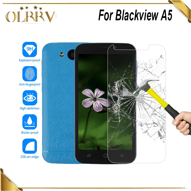 OLRRV для Blackview A5 закаленное Стекло 4 5 дюймов спереди Экран Защитная пленка телефон