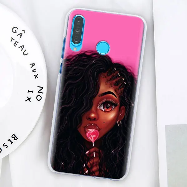 005 Красивый афро ДЕВУШКА Футляр для телефона для huawei P30 Pro P10 P20 P30 Lite P8 P9 Lite P Smart Plus чехол - Цвет: 005
